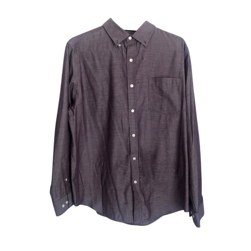 Croft & Barrow Mens Easy Care Long Sleeve Button-Up Shirt L